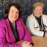 Dr. Jill Murray with Dr. Mary Ellen Caro